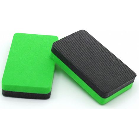 Tampon d'argile carré à rayures vert (1/5)
