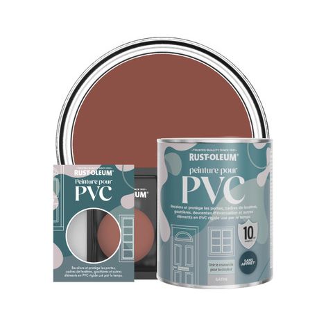 Peinture pour PVC, Finition Satinée - Rouge Brique (1/2)