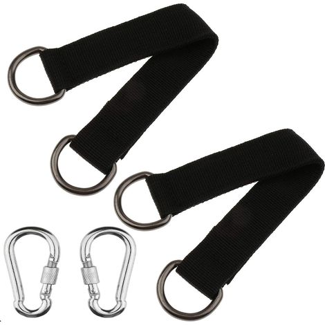 Filiyano-2 sangles de suspension robustes pour hamac avec mousquetons (1/4)