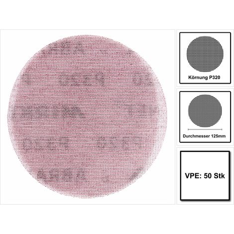 Mirka Schleifscheiben Abranet Grip 125 mm P320 50 Stück 5423205032