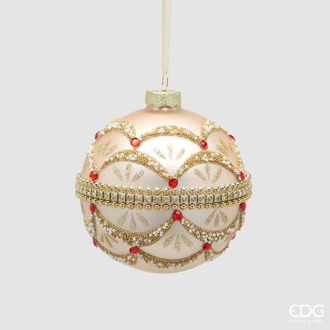 Addobbo Palla Natalizia con Diamanti Oro EDG