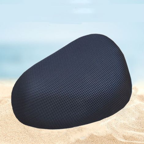 Housse de siège pour véhicule électrique, housse de siège universelle imperméable et isolante thermique pour Yadea et Aima (【Protection solaire et isolation thermique renforcée】Noir - Tête ronde - Hou (1/3)