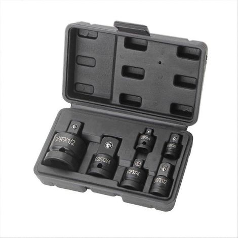 Adaptateur pneumatique en 6 pièces, manchon 1/2 à 3/4, noir, pour accouplement automobile - SSZFV (1/5)