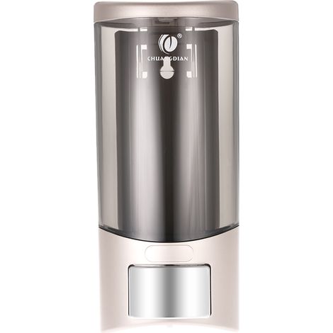 CHUANGDIAN Wandmontierter, manueller Seifenspender für eine Flasche, Shampoo-Box, WC, Handwaschbecken, Flüssigseifenspender, Duschgel-Spender, Seifenspender & Halter 500 ml (1/5)