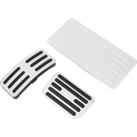 Kit de pédales de frein et d'accélérateur antidérapantes en aluminium pour BYD Song (Argent) (1/5)
