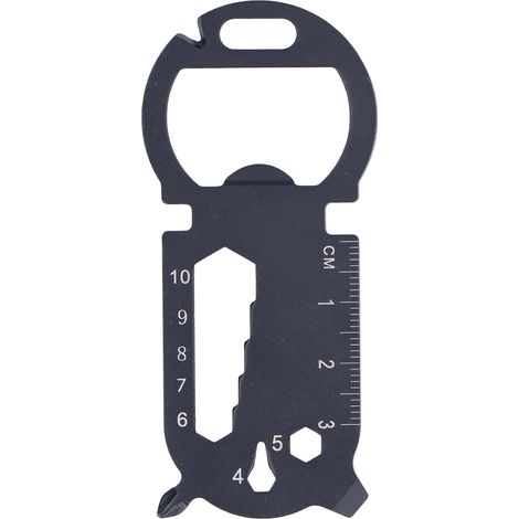 1 Outil multifonction, Acier inoxydable, Décapsuleur, Tournevis, Règle, Pour camping randonnée (1/5)