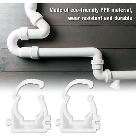 20 fixations pour tuyau PPR 16/20/25/32mm, colliers de serrage avec vis pour conduite d'eau et gaz (20mm) (1/5)