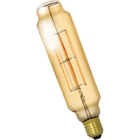 Bombilla filamento led cilíndrica TT80 E27 8W Ámbar (1/2)