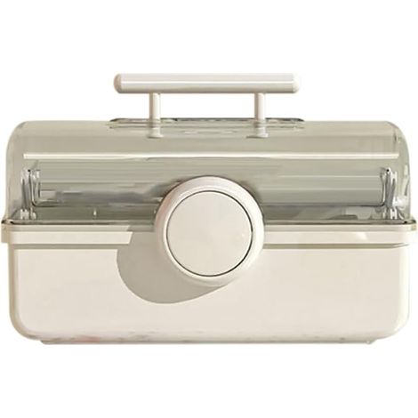 Boîte à Pharmacie Multifonctionnelle Portable pour - Kit à 3 Niveaux pour une Utilisation Familiale 19x35x23cm (1/5)