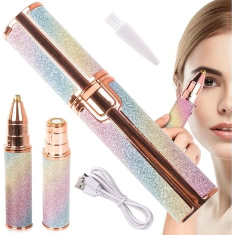 Épilateur à sourcils/tondeuse faciale rechargeable 2 en 1-Online Store (1/5)