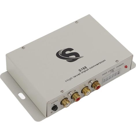 Circuit IC de Convertisseur de Sortie de Ligne de Voiture 2 à 4 – Fonction d'évitement du Bruit, Dispositif de Contrôle de Fréquence Vocale Haute à Basse DC12 V, Construction en Alliage (1/4)