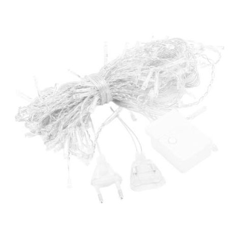 Guirlandes lumineuses LED d'extérieur, 4m, pour maison, jardin, Festivals de nol, décoration de fête, EU 220v, blanc (1/5)