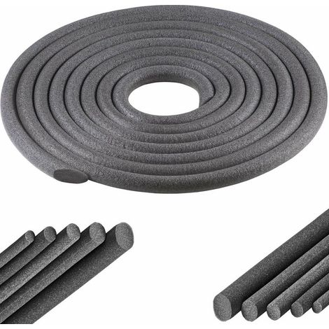 – Joint de porte et fenêtre en mousse – Isolation thermique et phonique – Ø15mm x 10 mètres – Cordon d'étanchéité pour seuils et terrasses (1/2)
