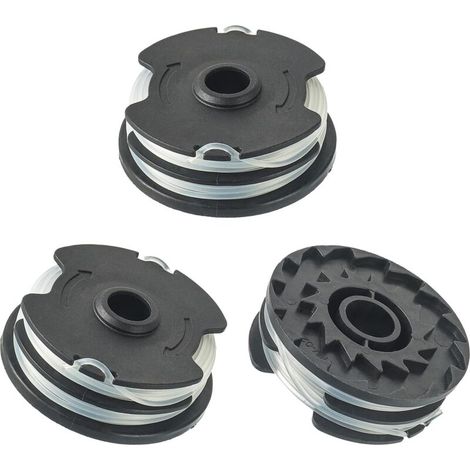 Bobine Fil Nylon, de fil de rechange pour LIDL Parkside tondeuse à gazon PRT 550 A1, A3 PRTA 20-Li A1, B2, C3 Pièces de Rechange Coupe Bordure(3 bobines de fil) (1/5)