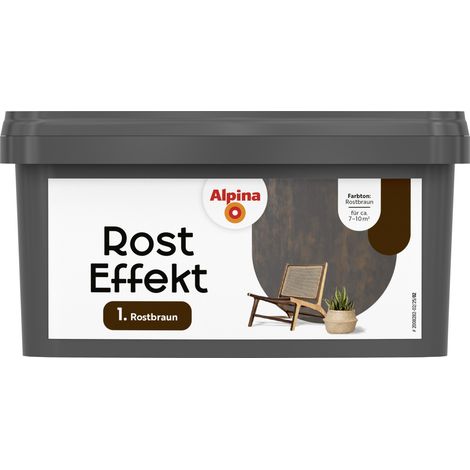 Alpina Wandfarbe Rost Effekt rostbraun 800 ml Innen