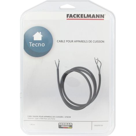 Câble électrique pour appareil électroménager type four ou plaque de cuisson 3G6 mm² Fackelmann (1/2)