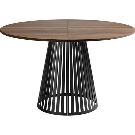 Mesa Prudentia II, Nogal, 76x0x0cm, Alargamiento, Aglomerado laminado, Metal