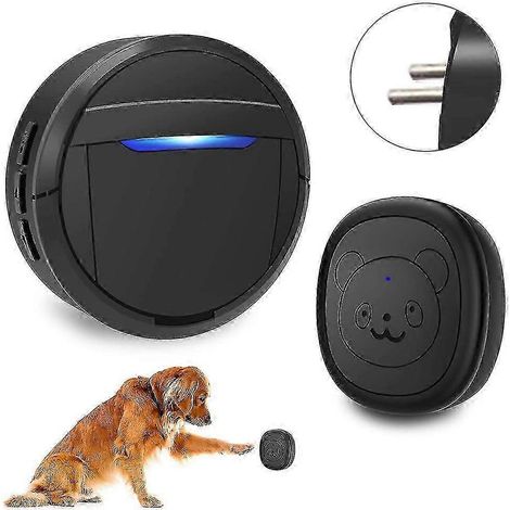 Sonnette sans fil, sonnette pour chien pour l'apprentissage de la propreté, étanche IP55, 55 mélodies, 5 niveaux de volume, LED (1/5)