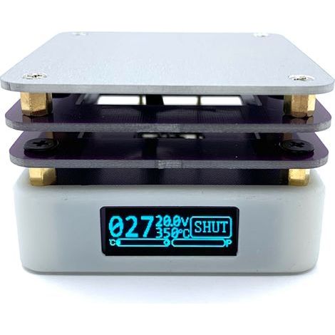 Préchauffeur de plaque chauffante avec protocole PD 65W, affichage OLED, Circuit imprimé, Station de soudage, chauffage, plate-forme de préchauffage, outils de réparation, Interface USB type-c (1/5)
