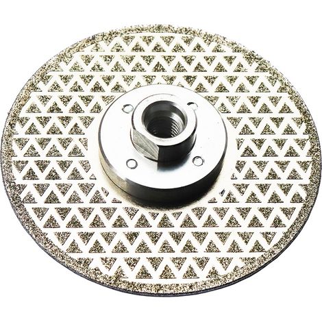 Disque de coupe et de meulage diamanté 115 mm x M14, lame de scie électroplaquée pour pierre, marbre, granit et carrelage