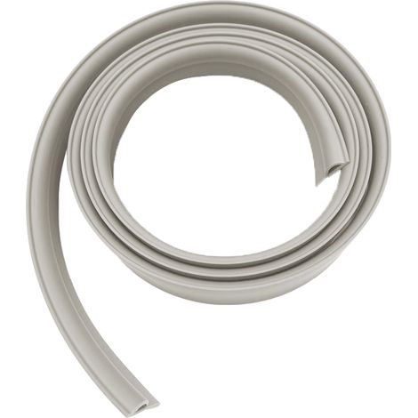 Bande de protection de bord de moquette en PVC de 2 mètres, profilé de transition en caoutchouc auto-adhésif. (1/5)