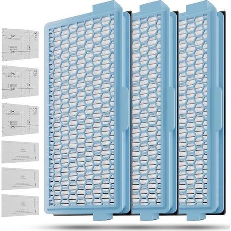3 HEPA-Filter kompatibel mit Miele Compact C1- und C2-Staubsaugern – hohe Filterleistung, ideal bei Allergien und feinstem Staub