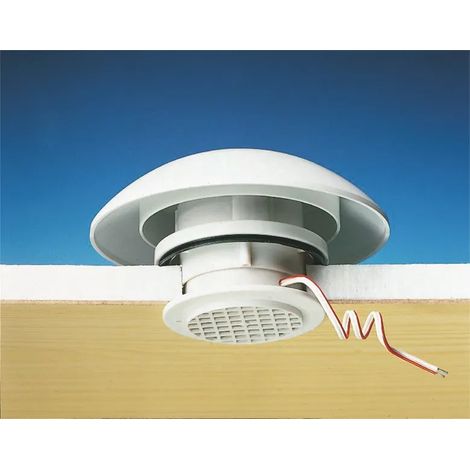 Comet Dachlüfter, lichtgrau, 12 Volt