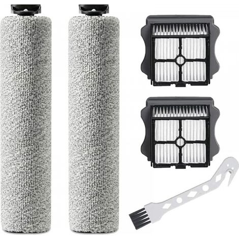 Rouleau Brosse de Rechange pour Tineco iFloor 3/Floor ONE S3 aspirateur sec et humide sans fil, 2 rouleaux de brosse + 2 filtres + 1 brosse de nettoyage (1/5)