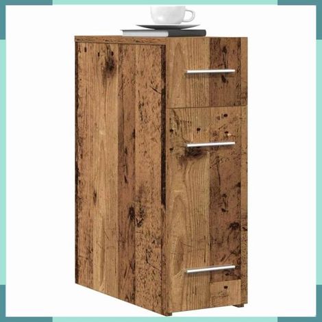 Armoire d'apothicaire - 862635 - Bois ancien - 3 tiroirs - 20 x 45,5 x 60 cm (1/5)