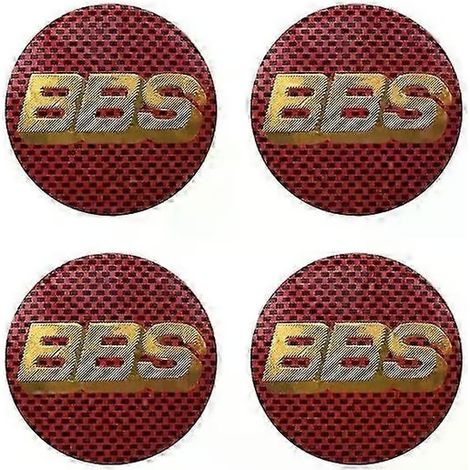 4 cache-moyeux de roue de voiture de 56 mm pour jantes BBS 0924 (modèle universel) avec base d'accessoire modifiée et autocollants (2025) (1/2)