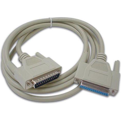 SERIELLES KABEL 25-POL. D-SUB-STECKER / 25-POL. D-SUB-BUCHSE / 2m