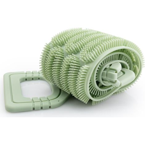 Les serviettes de bain en silicone sont idéales pour éliminer les peaux mortes et exfolier la peau, vous permettant ainsi de masser votre dos sous tous les angles. (1/3)