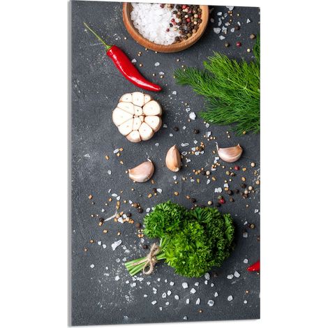 TAGLIERE IN VETRO 30x52 Ardesia (1/5)