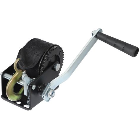 Verricello a manovella, portata 360 kg, funzionamento manuale, colore nero. (1/2)