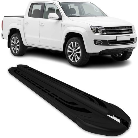 Marchepieds Latéraux pédale pour VW Amarok 2010-2022 Aluminium Noir 2Pcs (1/5)