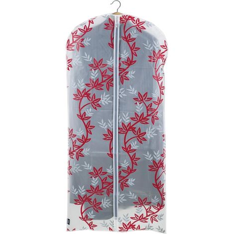 DOMOPAK - CUSTODIA PER CAPPOTTO FLAIR 60X135 CM COLORI ROSSO/GRIGIO