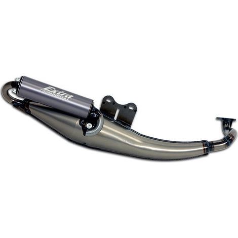 Pot d'échappement complet Giannelli Extra V2 Titane, Minarelli horizontal LC (E), Aerox / Nitro / Jog / F12 / F15 / SR 50