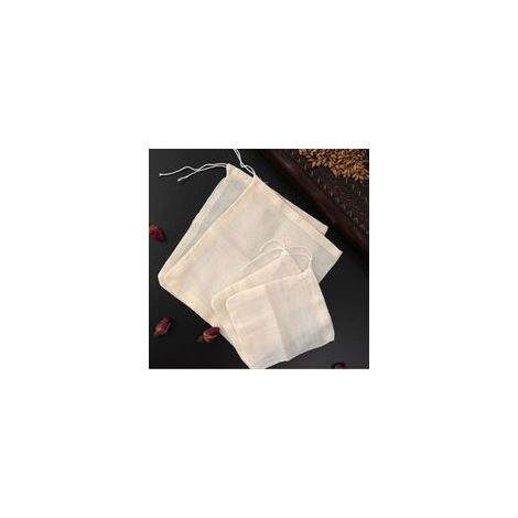 Lot de 50 sachets en mousseline de coton réutilisables 10x15cm – Résistants aux hautes températures – Pour trempage, thé, café, stockage d'épices