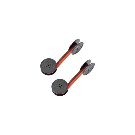 Lntyq 2er-Pack Schreibmaschinenband, Schreibmaschinenband, Doppelpackung Schreibmaschinenband, rotes und schwarzes Nylon-Schreibmaschinenband (1/5)