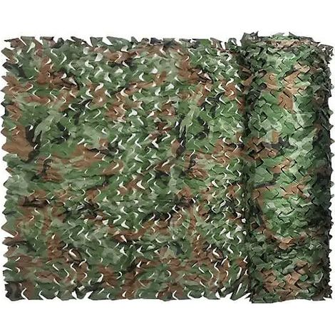 Filet de camouflage de protection solaire pour la chasse, l&aposarmée, la décoration, les loisirs, le camping, la maison, 6 x 6 m (1/5)