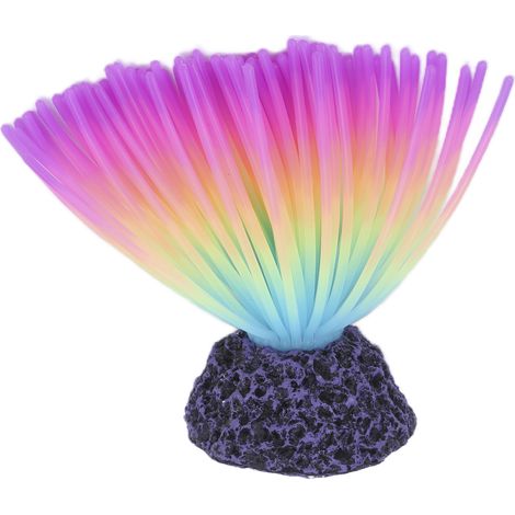 Simulation d'aquarium en Silicone, décoration d'aménagement paysager d'aquarium de poissons de corail, fausses plantes d'eau, couleur gelée (1/5)