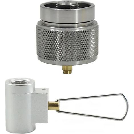 Adaptateur de gonflage pour réservoir de réchaud de camping extérieur, adaptateur de bouteille de gaz MAPP à charge mutuelle isobutane/butane, recharge de gaz pour vaporisateur, réchauds de cuisine po (1/5)