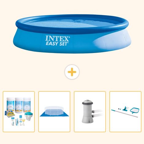 Intex Piscine Easy Set Ronde - 396x84 cm - 5-pièces S20897 (1/5)