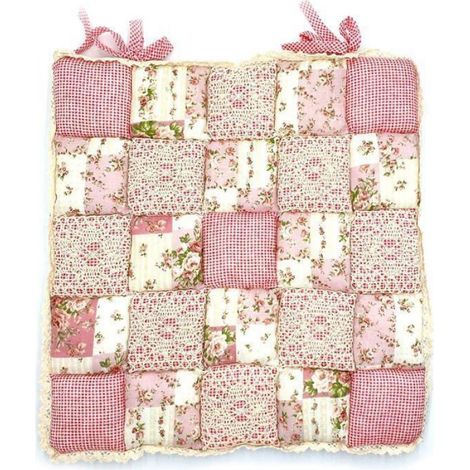 Coussin de Siège - 40 x 40 cm - Forme Carrée - Rembourrage en Coton - Rose Floral - Pour Chaise de Salle à Manger Jardin Bureau Cuisine École - 1 Pièce (1/3)