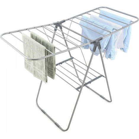 Herzberg hg 04494 2 stufiger klappbarer waschestander aus stahl