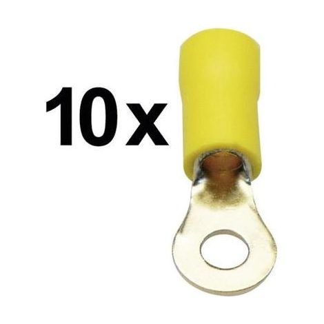 Sinuslive Terminales doradas RKS-4,0 P10 amarillo 10 piezas