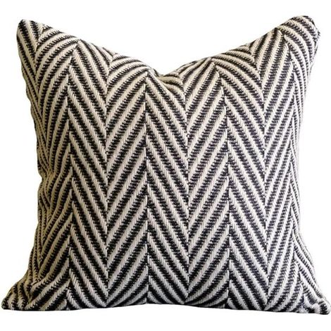 Funda de cojín decorativa estilo boho，de punto blanco y negro，con decoración en forma de flecha，dormitorio o sala de estar，45x45 cm (1/5)