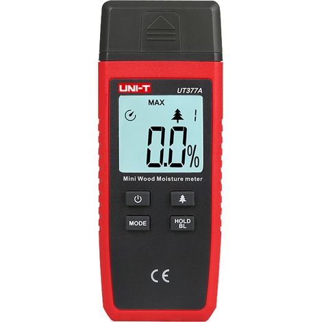 Unidad UT377A medidor de humedad rojo y gris
