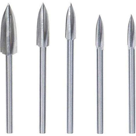 Pièces Fraise Outils De Sculpture Gravure Fraises Rotatives pour sculpture sur Bois Carbure de Tungstène Coupe Double Fraise Rotative Meulage Fraise En Acier Couteau Outil de Sculpture (1/5)