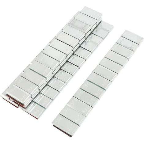 5 bandes adhésives de poids d'équilibrage pour pneus de voiture et camion (60 g). (1/2)